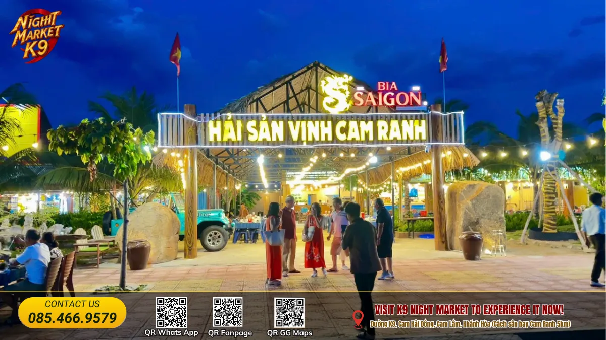 Hải Sản Vịnh Cam Ranh (K9 Seafood Restaurants) - Chợ Đêm Cam Lâm K9 - Kakao id : K9seafood