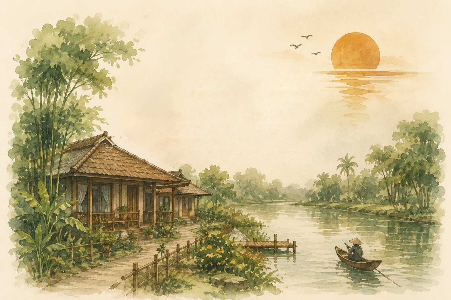 Lặng Homestay - Phong Điền Riverside